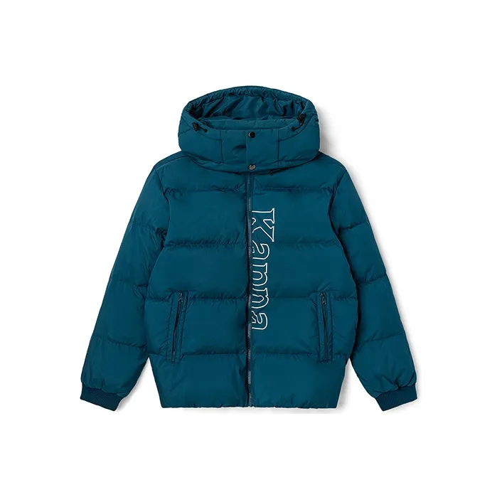 Kappa Letter Hooded Down Jacket Men's-4