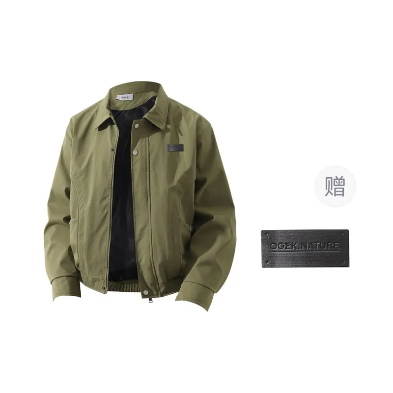 OGEK Jackets Coats Unisex Black Comes With Brooch-4