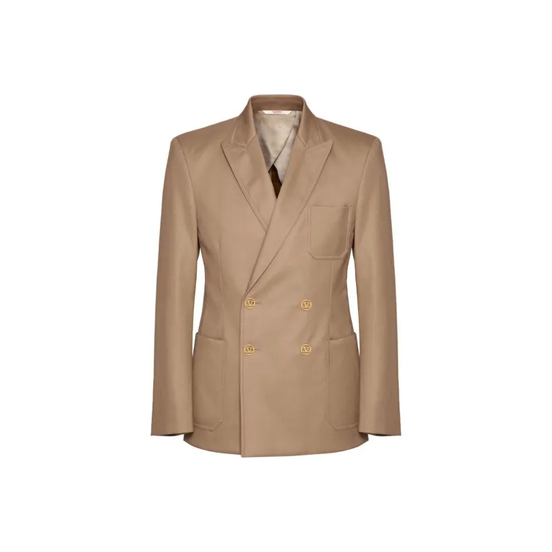 Valentino Double Breasted Long Sleeved Blazer-0