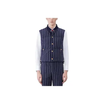 THOM BROWNE Striped Down Gilet