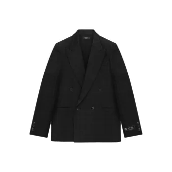 AMIRI Logo Patch Double Breasted Jacket
