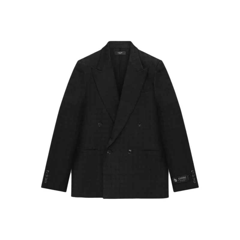 AMIRI Logo Patch Double Breasted Jacket-0