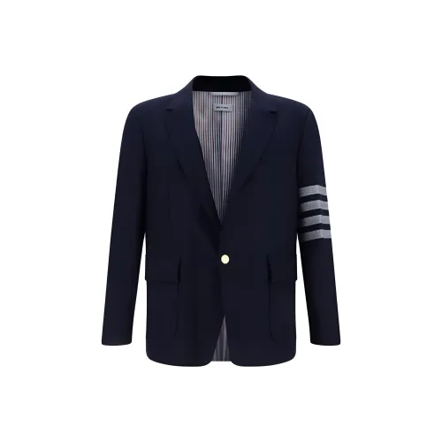 THOM BROWNE Single Breasted Striped Tailored Blazer