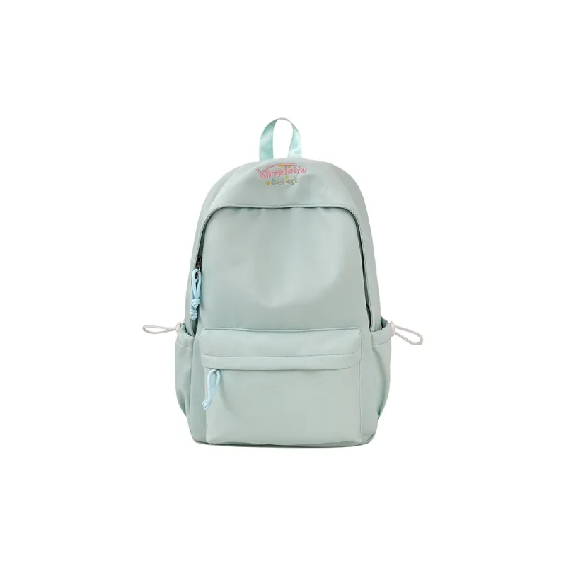 Moonshine Nylon Backpack Unisex Pink/White/Purple/Black/Yellow/Green-14