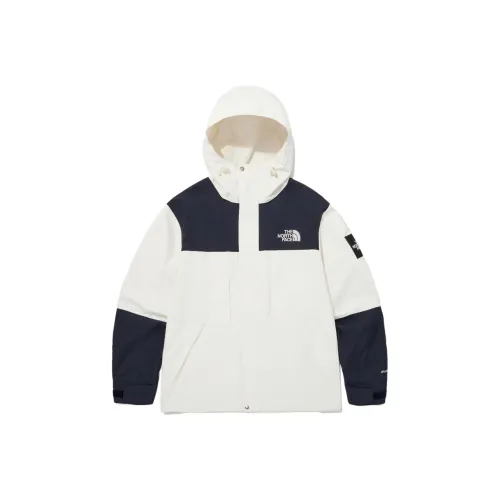 THE NORTH FACE Windbreaker Jacket Unisex Cream White/Black
