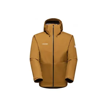 MAMMUT Outdoor Hiking Waterproof And Windproof To Keep Warm Windbreaker Jacket Men's Coffee