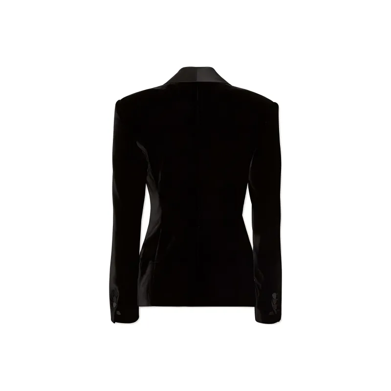 DSQUARED 2 Velvet Dean Statement Shawl Jacket-1