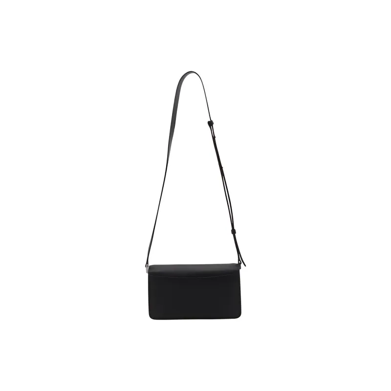 MARNI Leather Crossbody Bag Shoulder Bag Men's Black-1