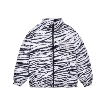 KILLWINNER Letter Stand Collar Loose Fit Thickened Puffer Jacket Unisex