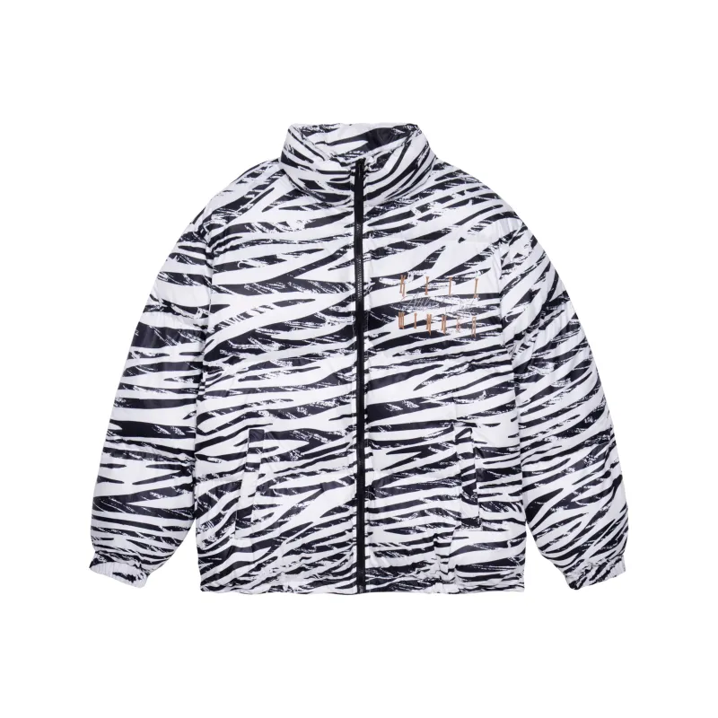 KILLWINNER Letter Stand Collar Loose Fit Thickened Puffer Jacket Unisex-0