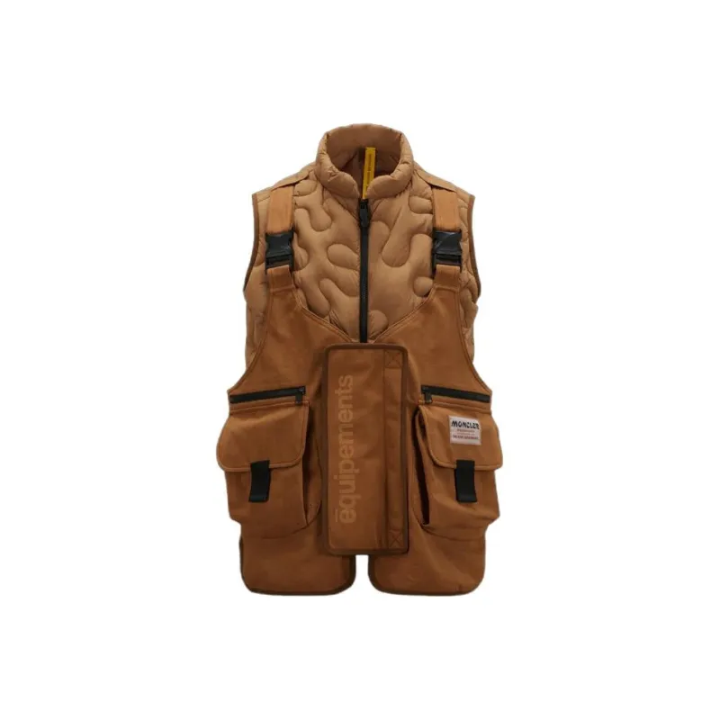 MONCLER GENIUS Vests Men Brown-0