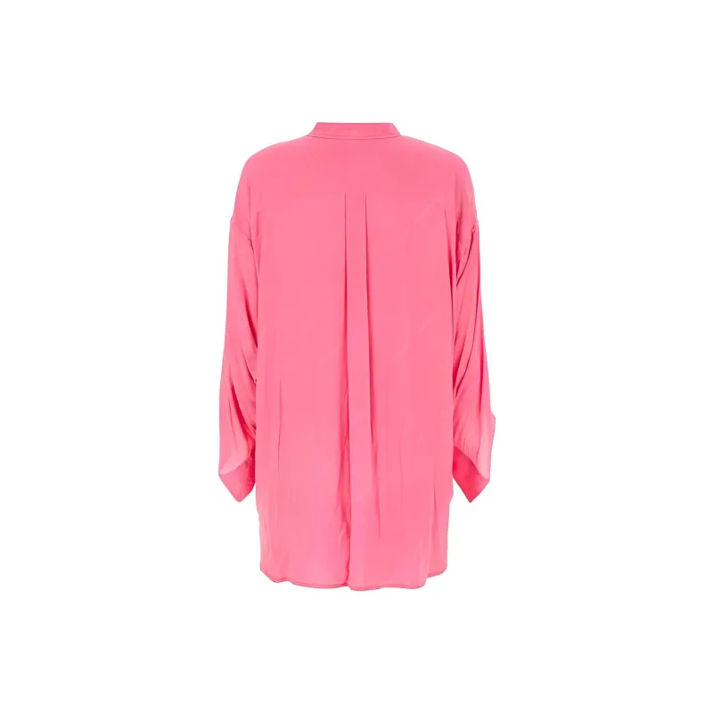 Balenciaga All Over Logo Blouse 'Pink Fluo'-1