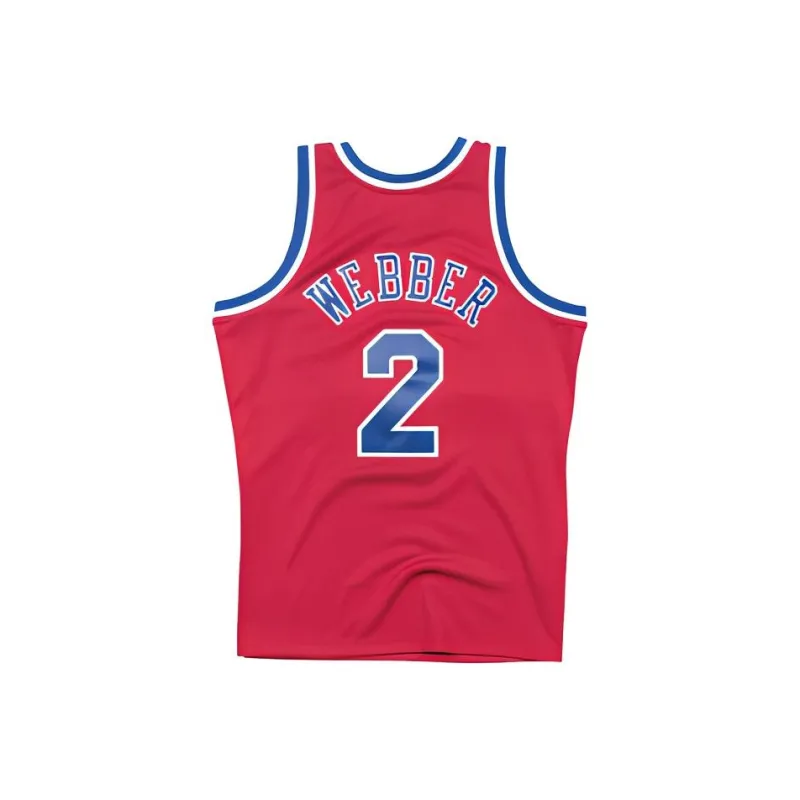 Mitchell & Ness Washington Bullets Road 1994 95 Chris Webber Swingman Jersey-1