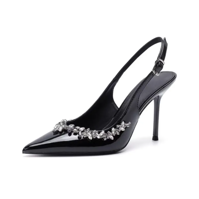 Xingdiman Slim Heel High Heels Women's Burgundy-7