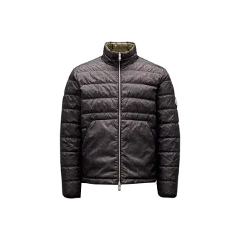 Moncler Pouctal Logo print Reversible Quilted Jacket
