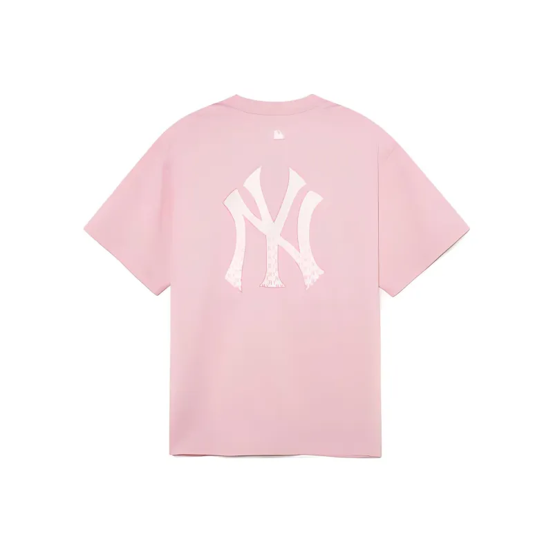 MLB New York Yankees T Shirt Men's Pink-1