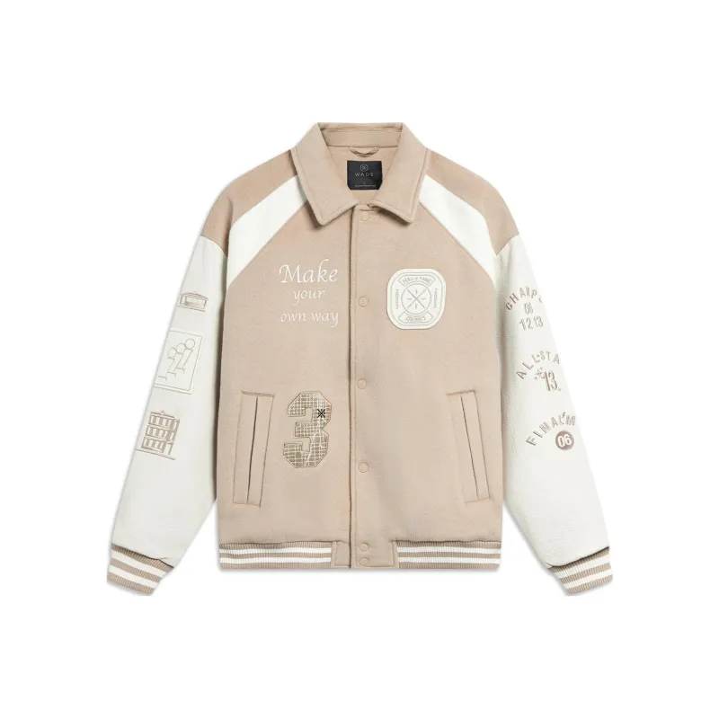 LiNing Wade Collection Jacket Unisex Light Glaze Brown Ivory-0