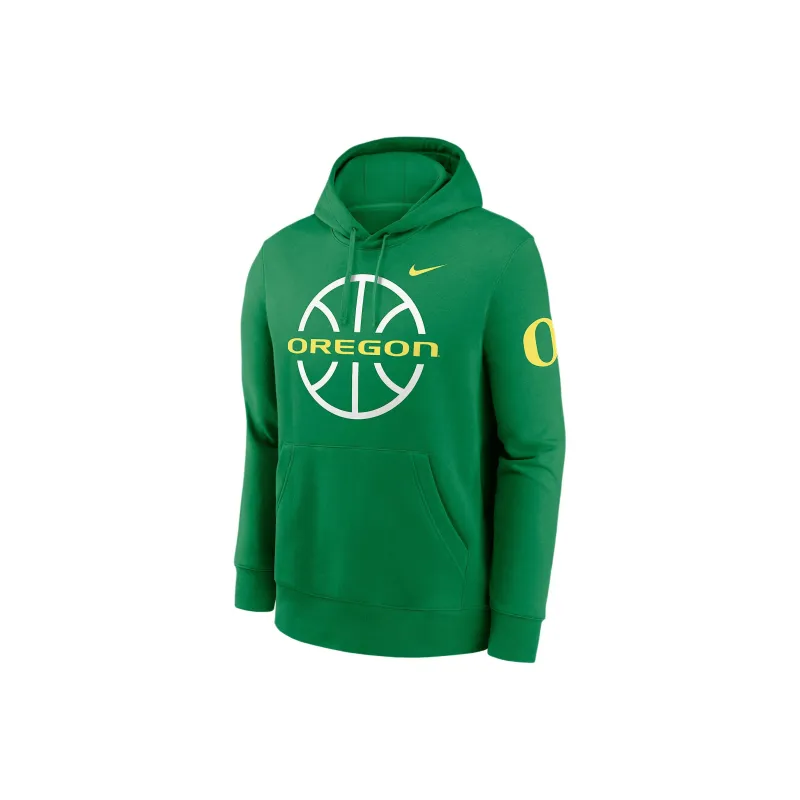 Nike Oregon Ducks Club Basketball Icon College Pullover Hoodie-0