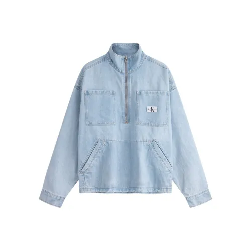 CALVIN KLEIN Denim Jacket Men's Denim Light Blue