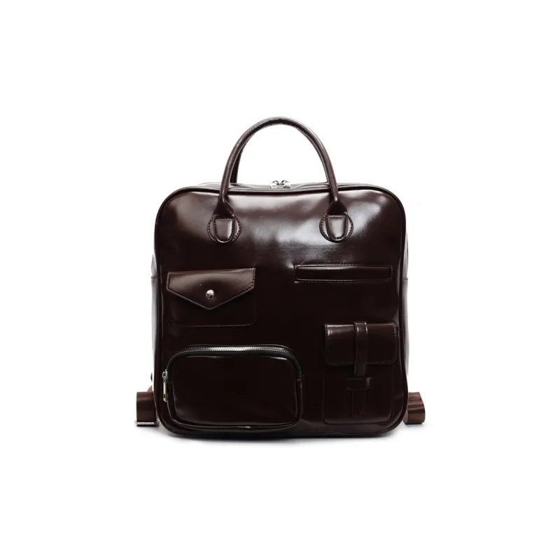 Wenpercy PU Backpack Unisex Multicolor-6