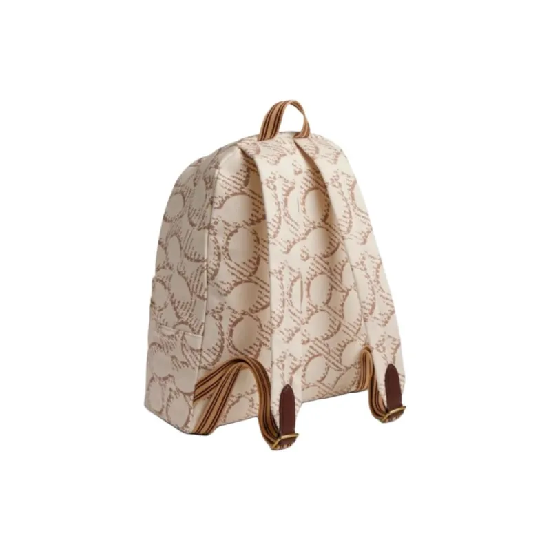 COACH Cargo Fabric Backpack Tubas Women's Natural-2