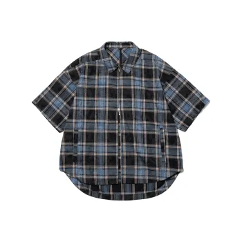 TANOXI Shirts Men Blue