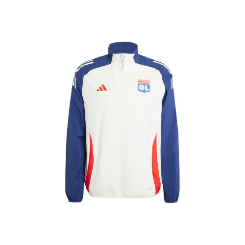 Adidas SS24 Retro Sports Stand Collar Jackets Men's White