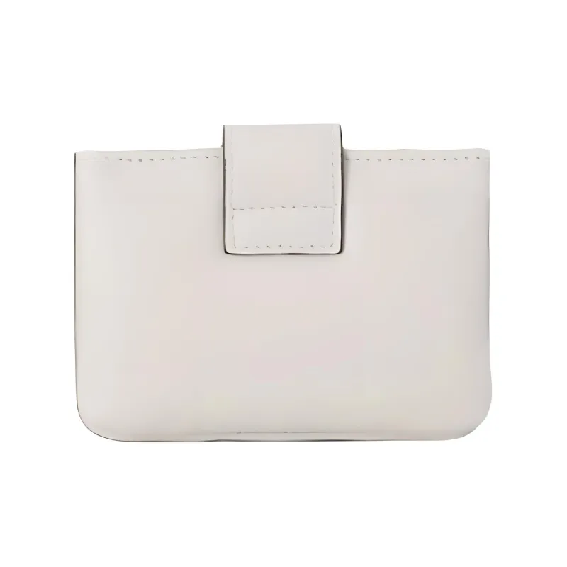 PRADA Leather Card Holder Men's White-1
