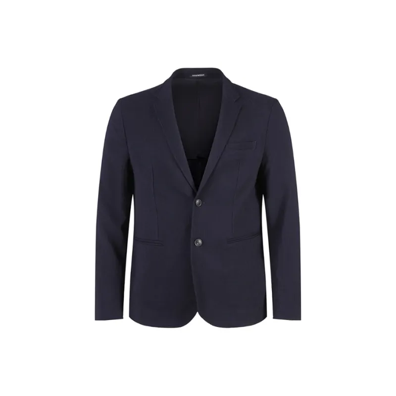 EMPORIO ARMANI SS24 Business Suit Coat Men's Marine Blue-0
