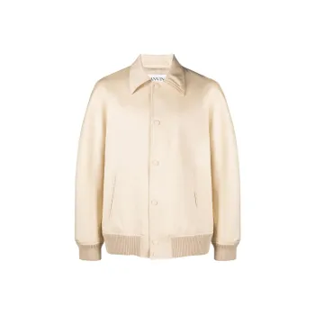 Lanvin Buttoned Long Sleeved Bomber Jacket