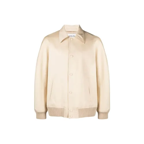 Lanvin Buttoned Long Sleeved Bomber Jacket