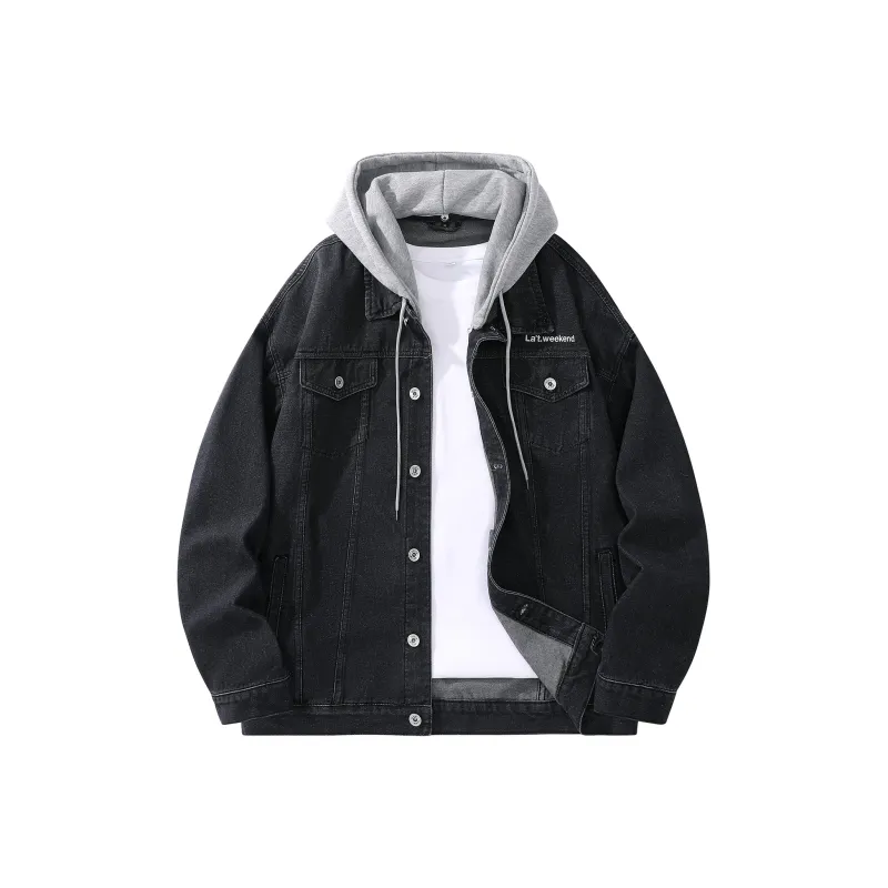 LA'T.WEEKEND Fall Denim Jackets Unisex-0