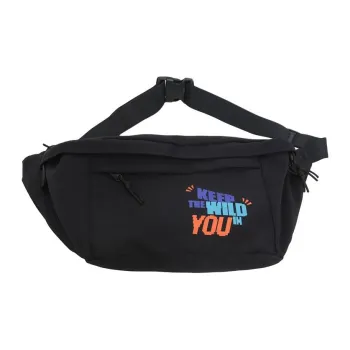 BUBM Nylon Fanny Pack Unisex Black/White
