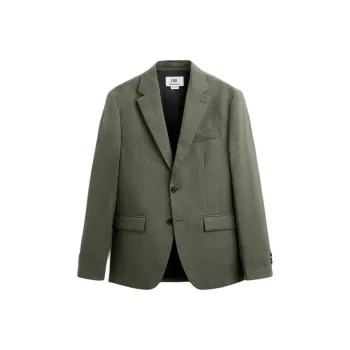 ZARA Business Suit Men's Army Green