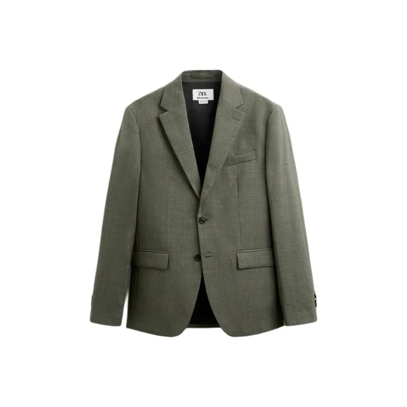 ZARA Business Suit Men's Army Green-0