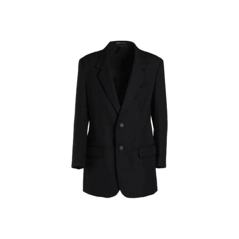 Yohji Yamamoto Pour Homme Long Wool Blazer-0