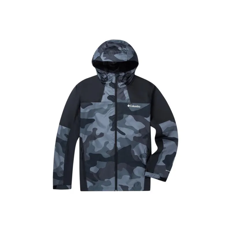 Columbia Water Resistant Windproof Breathable Warm Windbreaker Jacket Men's Black-0