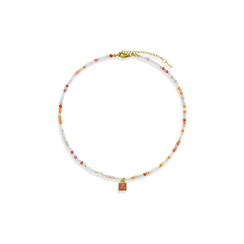 AWE Titanium Steel Necklace Bohemian Style Collarbone Chain For Women's Women's-20