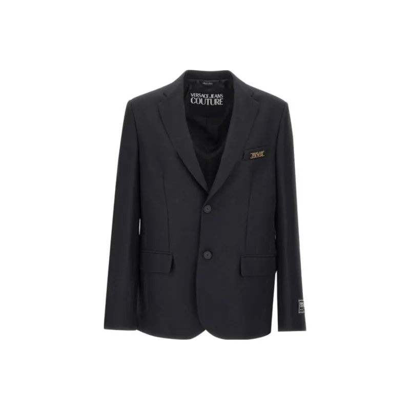 VERSACE JEANS COUTURE Logo appliqué Blazer-0