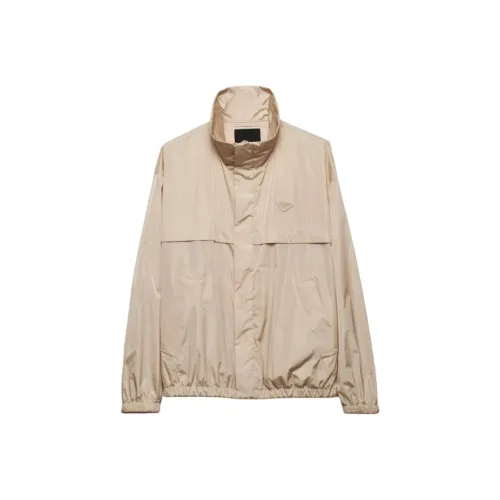 PRADA jeanss Coats Men's Sand Beige Yellow
