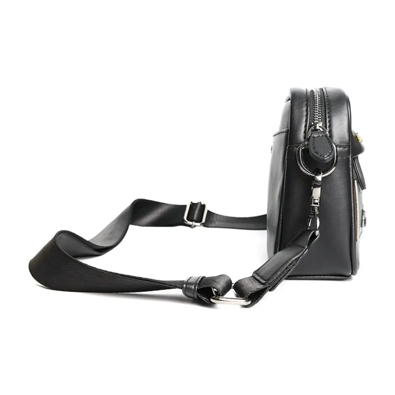 VIHUS PU Shoulder Bag Regular Men's Black-2