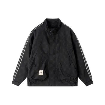 CAISEDI Jackets Coats Men's Black