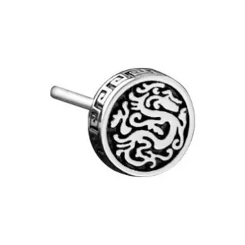 ZWU 925 Sterling Silver Needle Stud Earrings Unisex