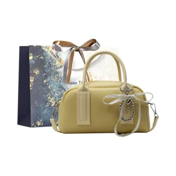 Iman's House PU One Shoulder Handbag Women's Ivory/Pink/Black/Yellow