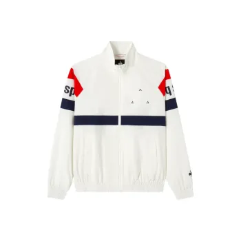 Le Coq Sportif Jackets & Coats Unisex Ivory White