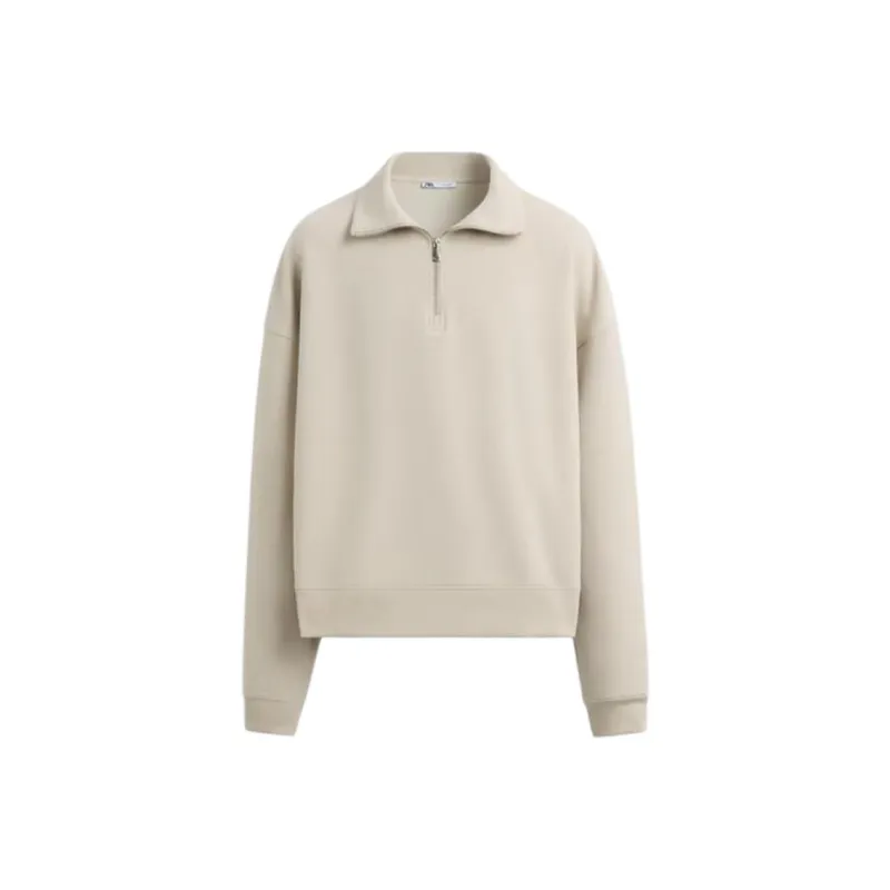 ZARA Sweatshirts Men Beige-0