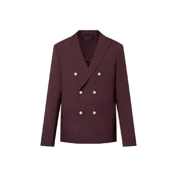LOUIS VUITTON Double Breasted Tailored Wool Jacket
