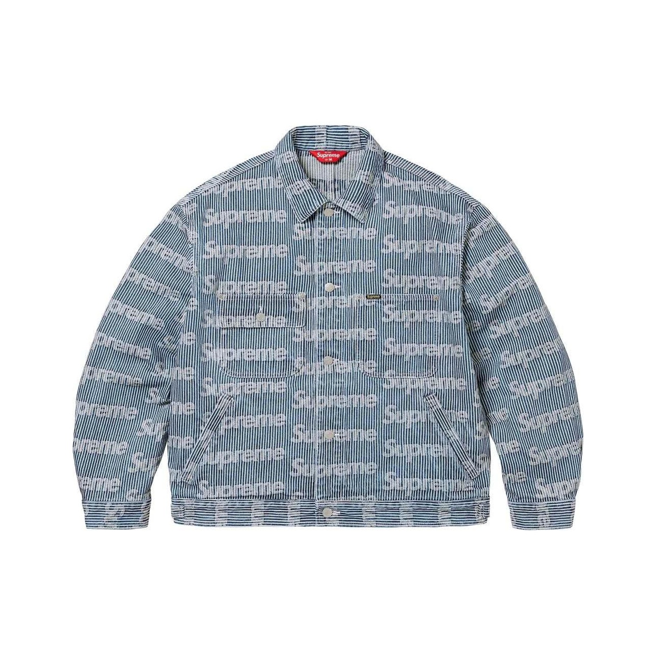 Supreme S Logo Denim Trucker Jacket Dirty Green XL - POIZON