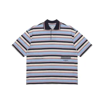WOOYOUNGMI Striped Polo Shirt