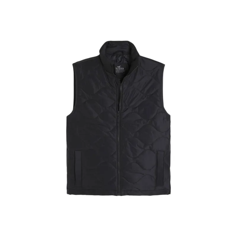 Hollister Vests Men Black-0